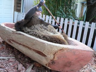 The dugout canoe is a natural and useful form of water transportation 