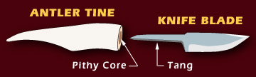 boiling antler for knife handle